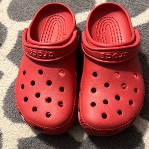 Red crocs